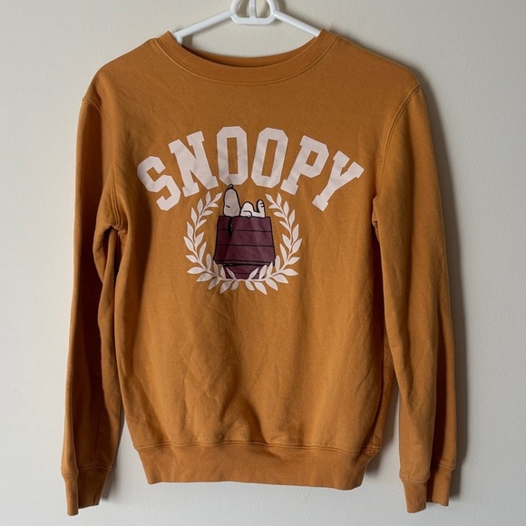 Love Tribe Other - Love Tribe Snoopy Graphic Crewneck - Mustard Brown